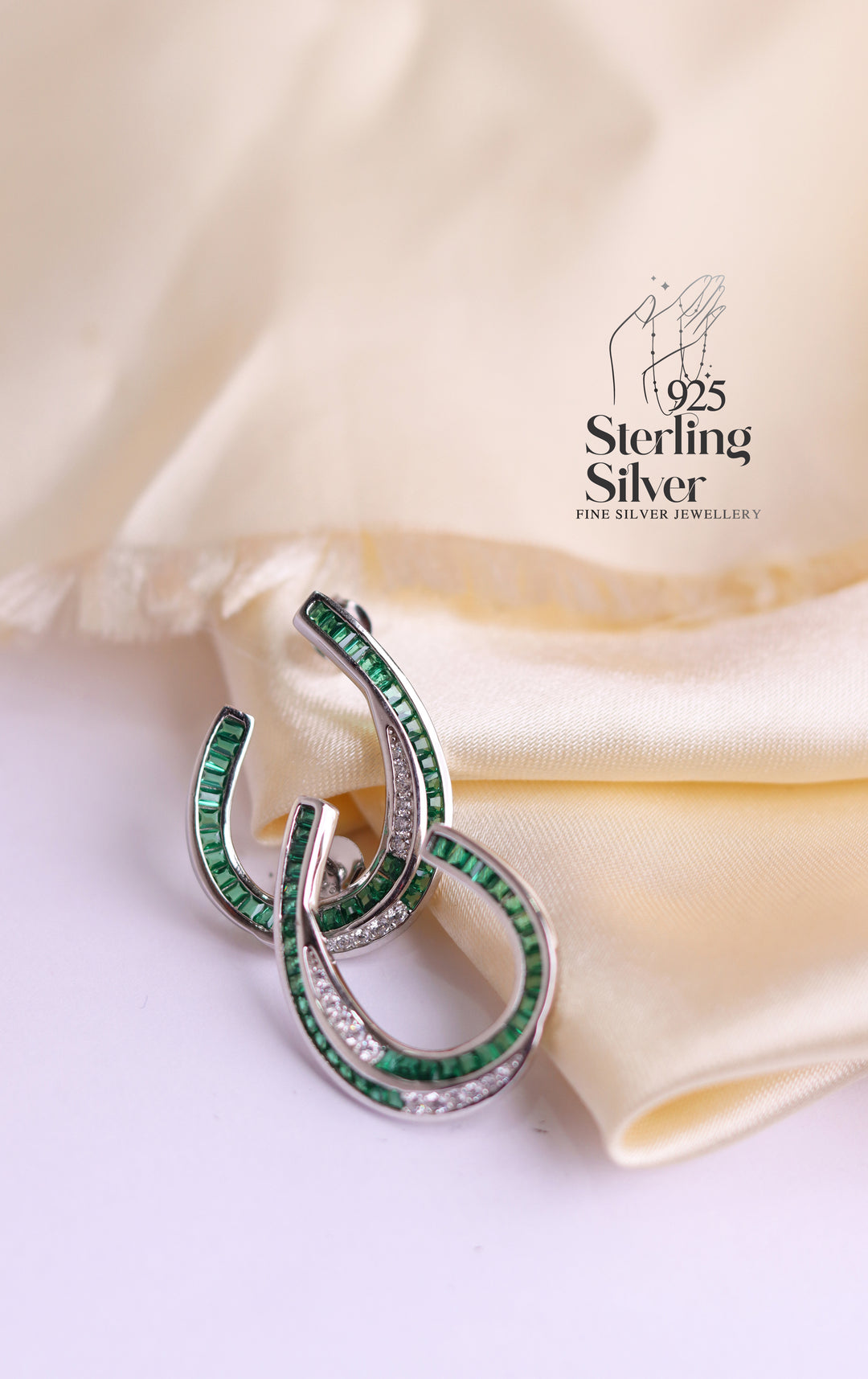 Sophisticated 925 Sterling Silver Earrings