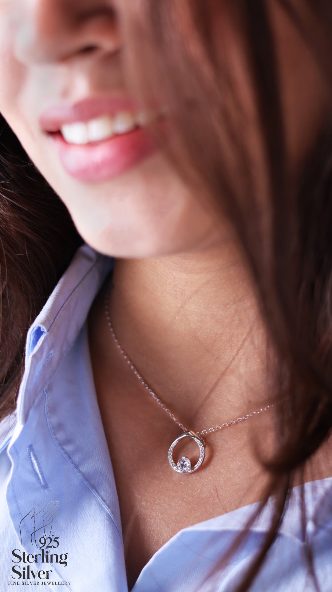Divine 925 Sterling Silver Chain Pendant
