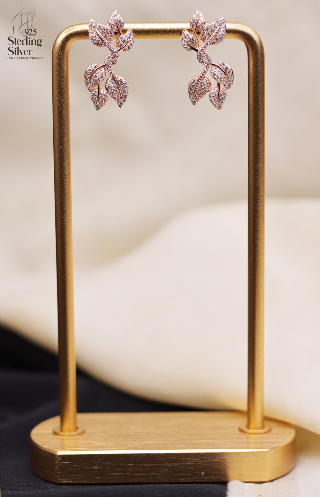 Leafy 925 Sterling Silver Earrings