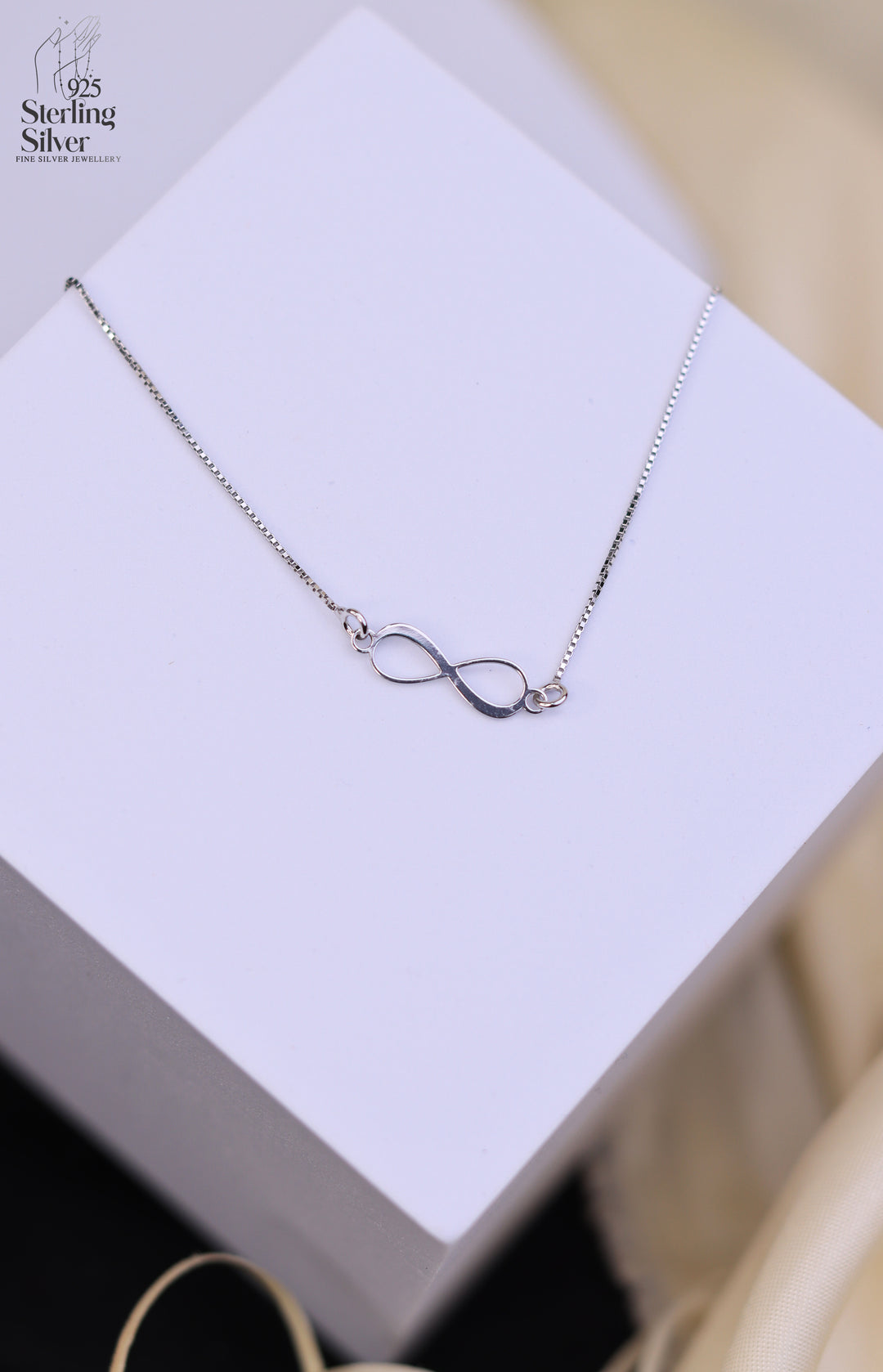 Infinity 925 Sterling Silver Chain Pendant