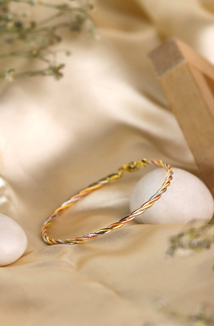 Harmony Triple Tone 925 Sterling Silver Bracelet