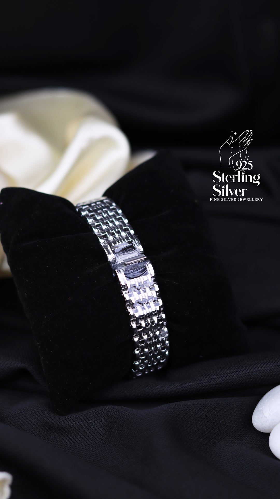 Elegant 925 Sterling Silver Automatic Men's Watch
