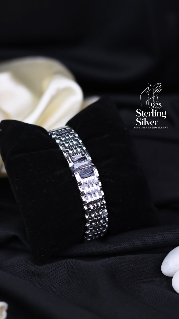 Elegant 925 Sterling Silver Automatic Men's Watch