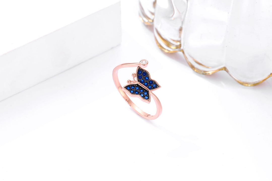 Divine Butterfly 925 Sterling Silver Women Ring