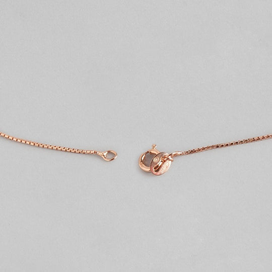 Rose Gold Box 925 Sterling Silver Chain