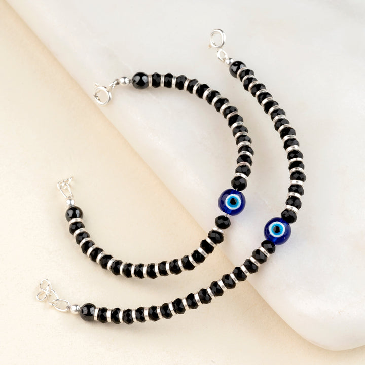Evil Eye Beads 925 Sterling Silver Nazariya for Kids
