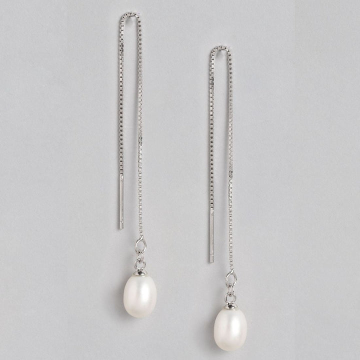 Pearl Sui Dhaga 925 Sterling Silver Women Earrings