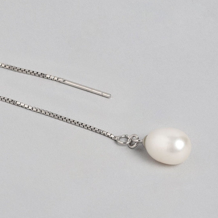 Pearl Sui Dhaga 925 Sterling Silver Women Earrings