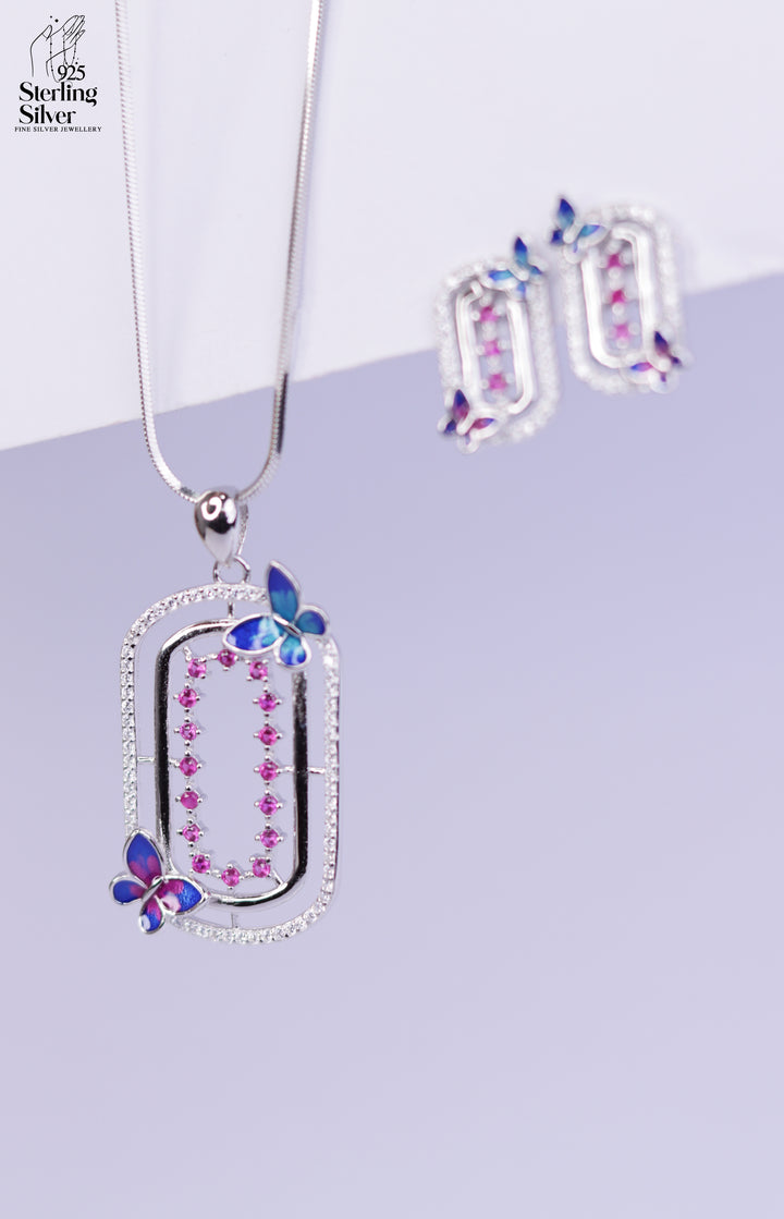 Amour 925 Sterling Silver Pendant Set