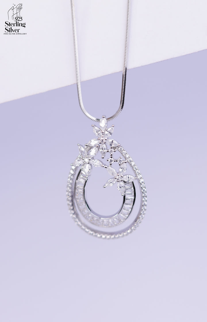 Glamour 925 Sterling Silver Pendant Set