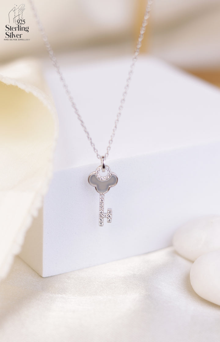 Key 925 Sterling Silver Chain Pendant