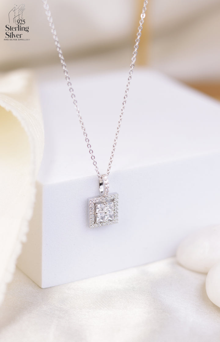 Radiant 925 Sterling Silver Chain Pendant