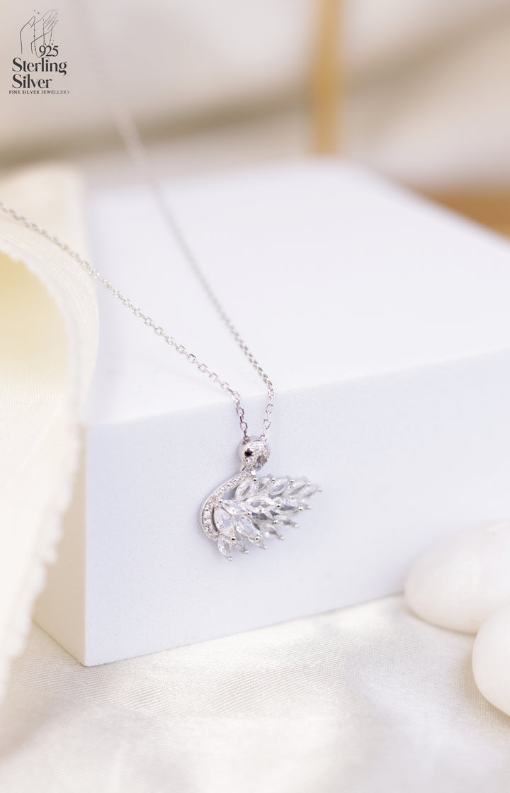Radiance Peacock 925 Sterling Silver Chain Pendant