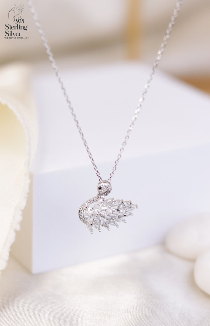 Radiance Peacock 925 Sterling Silver Chain Pendant