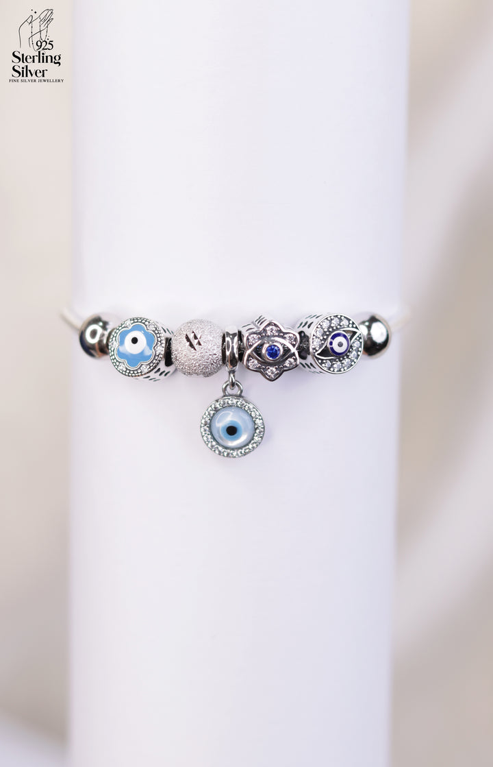 Evil Eye Charm 925 Sterling Silver Pandora Bracelet