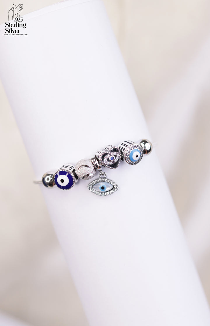 Evil Eye Nazariya 925 Sterling Silver Pandora Bracelet