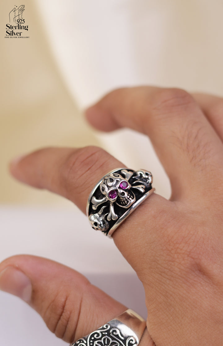 Devilish Men 925 Sterling Silver Ring