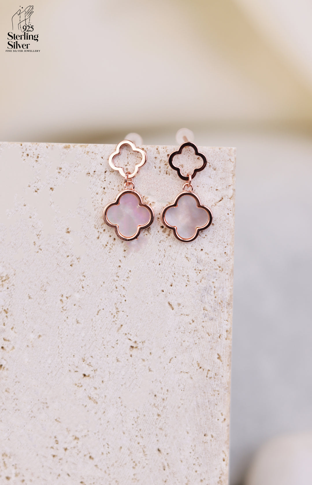 Van Cleef 925 Sterling Silver Earrings