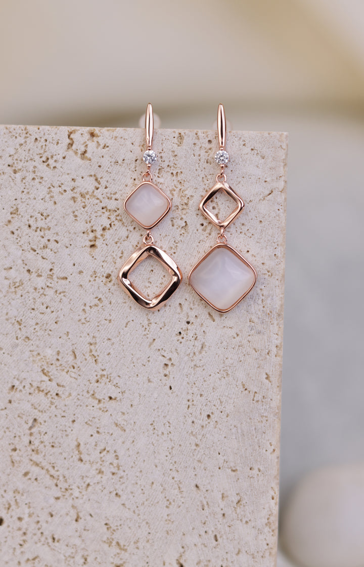 Crafted Pearl 925 Sterling Silver Earrings