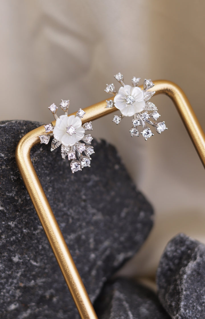Regal Pearl 925 Sterling Silver Earrings