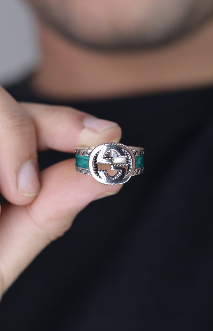 Gucci 925 Sterling Silver Men Ring