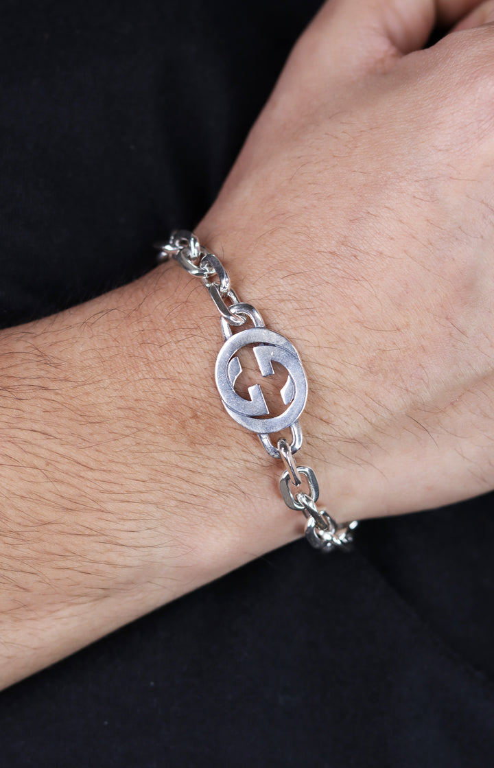Gucci 925 Sterling Silver Linking Bracelet