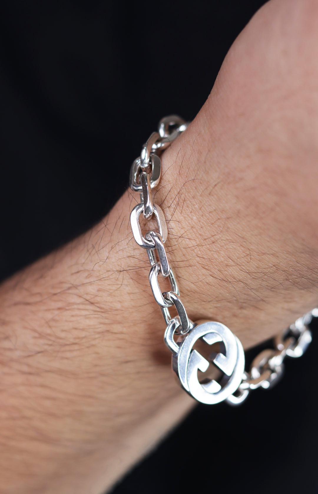 Gucci 925 Sterling Silver Linking Bracelet