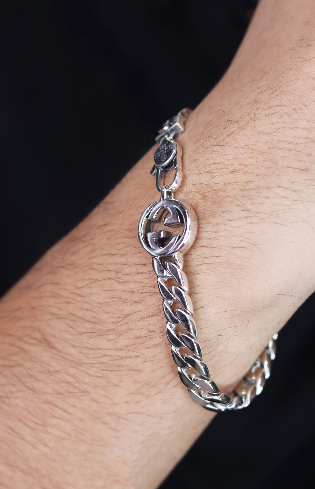 Gucci 925 Sterling Silver Linkage Bracelet