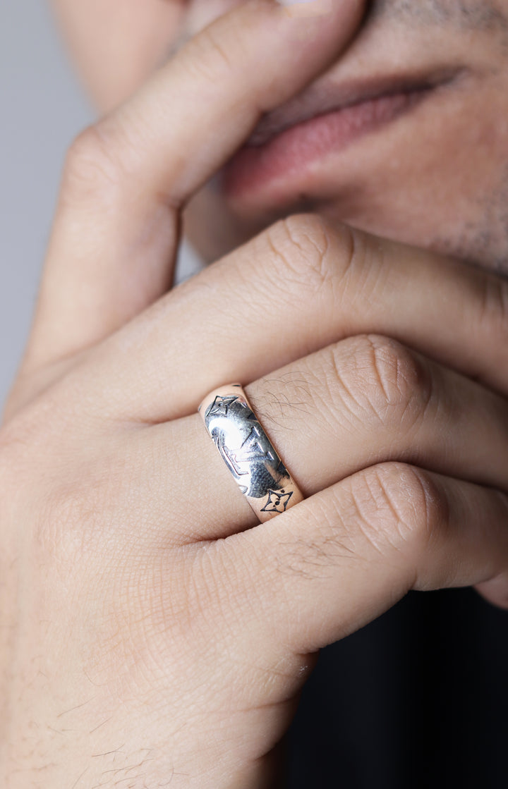 Louis Vuitton 925 Sterling Silver Band Ring