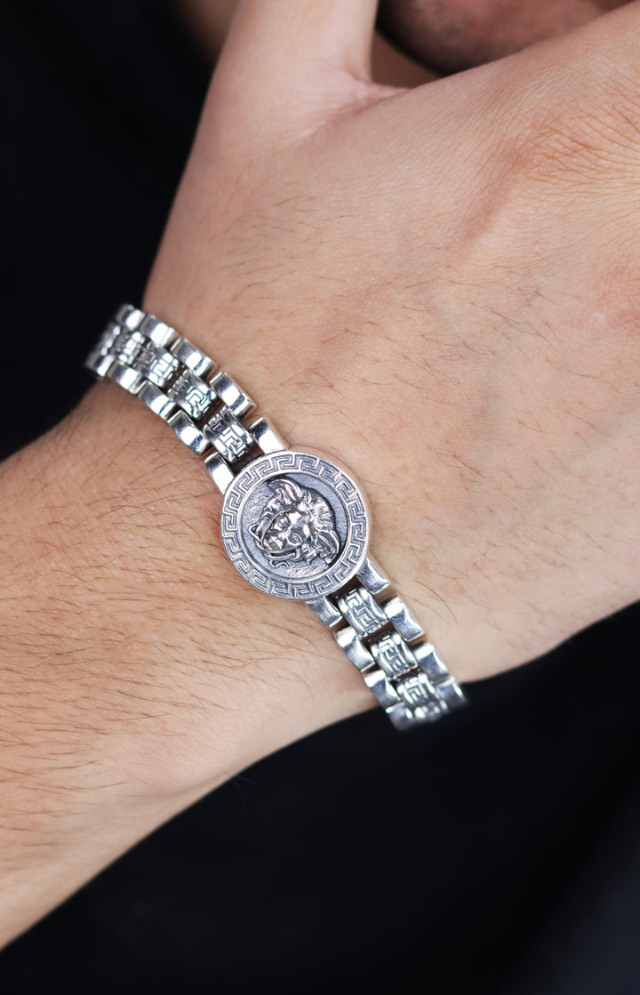 Versace Medusa 925 Sterling Silver Bracelet