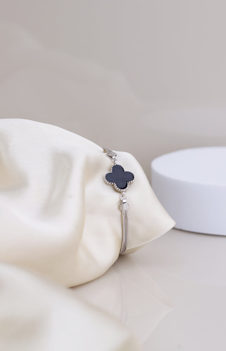 Van Cleef Black 925 Sterling Silver Bracelet