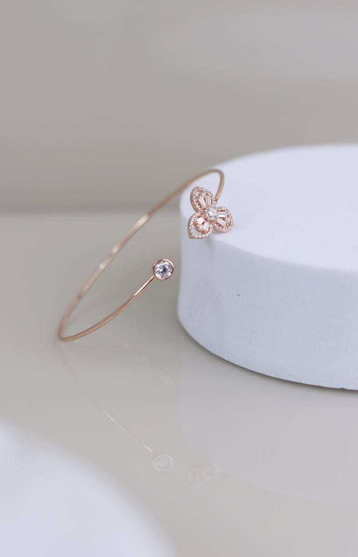 Floral 925 Sterling Silver Bracelet