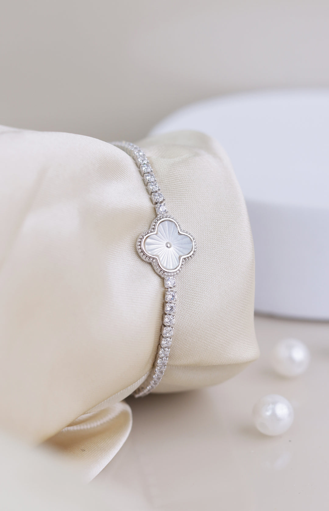 Solitaires Van Cleef 925 Sterling Silver Bracelet