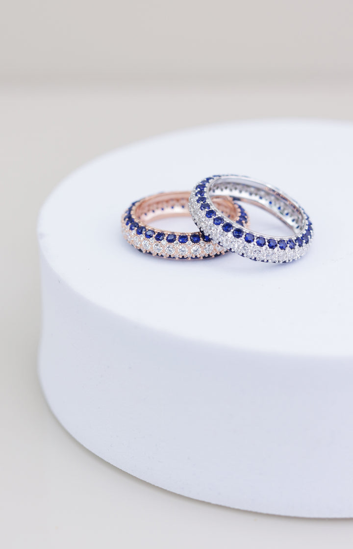 Ripple 925 Sterling Silver Band Ring