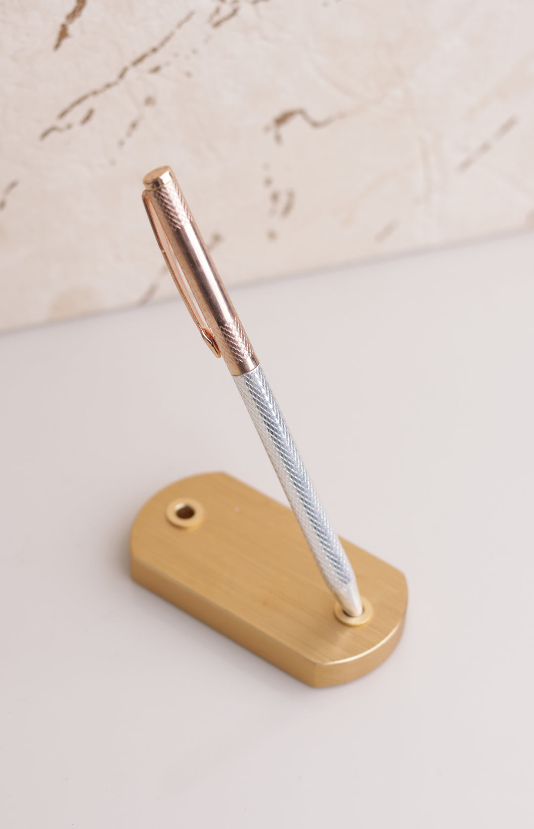 Fine Dual tone 925 Sterling Silver Pen