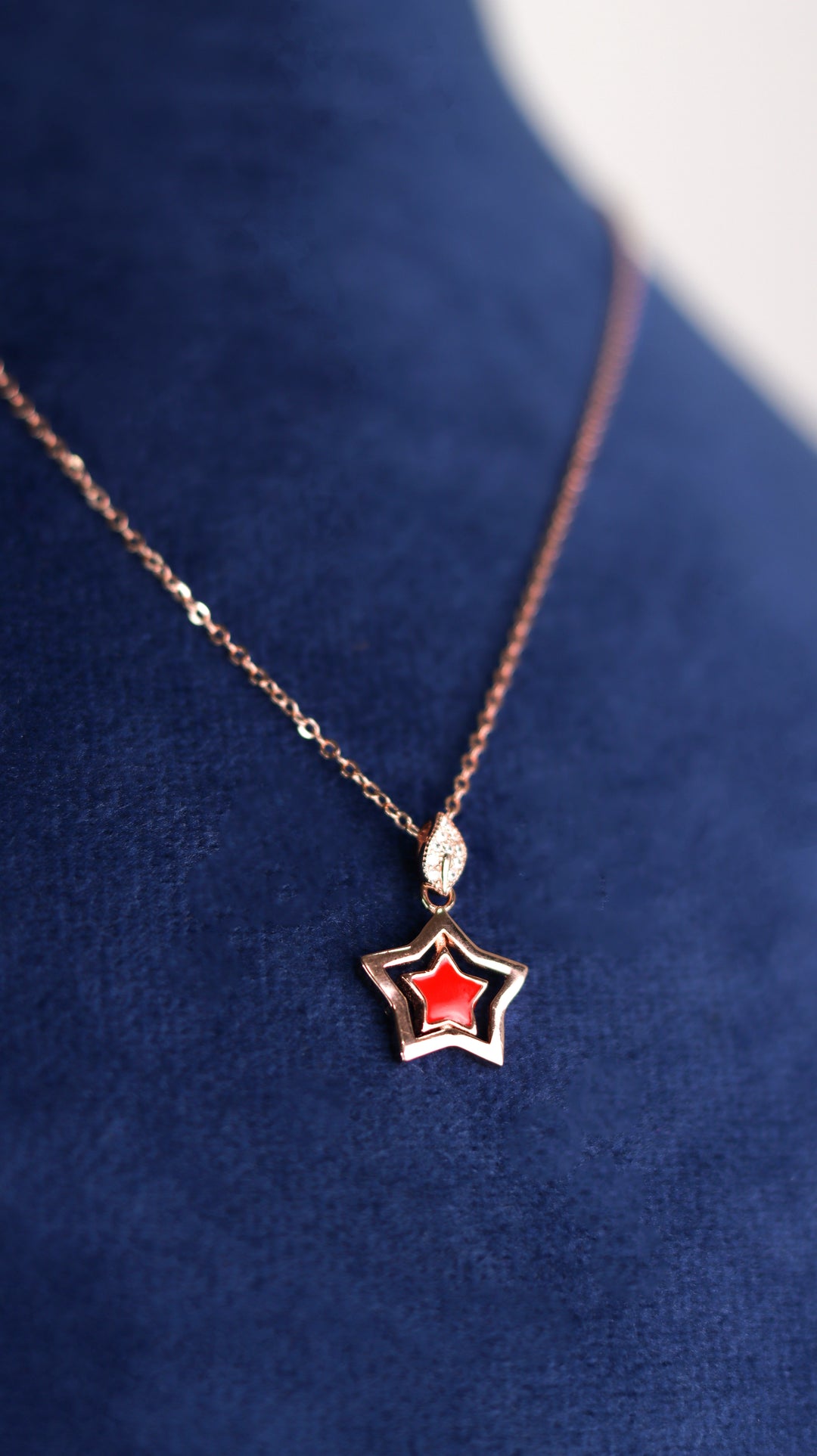 Radiant Rose Gold 925 Sterling Silver Chain Pendant