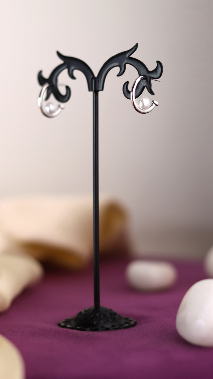 Classy Pearl 925 Sterling Silver Earrings