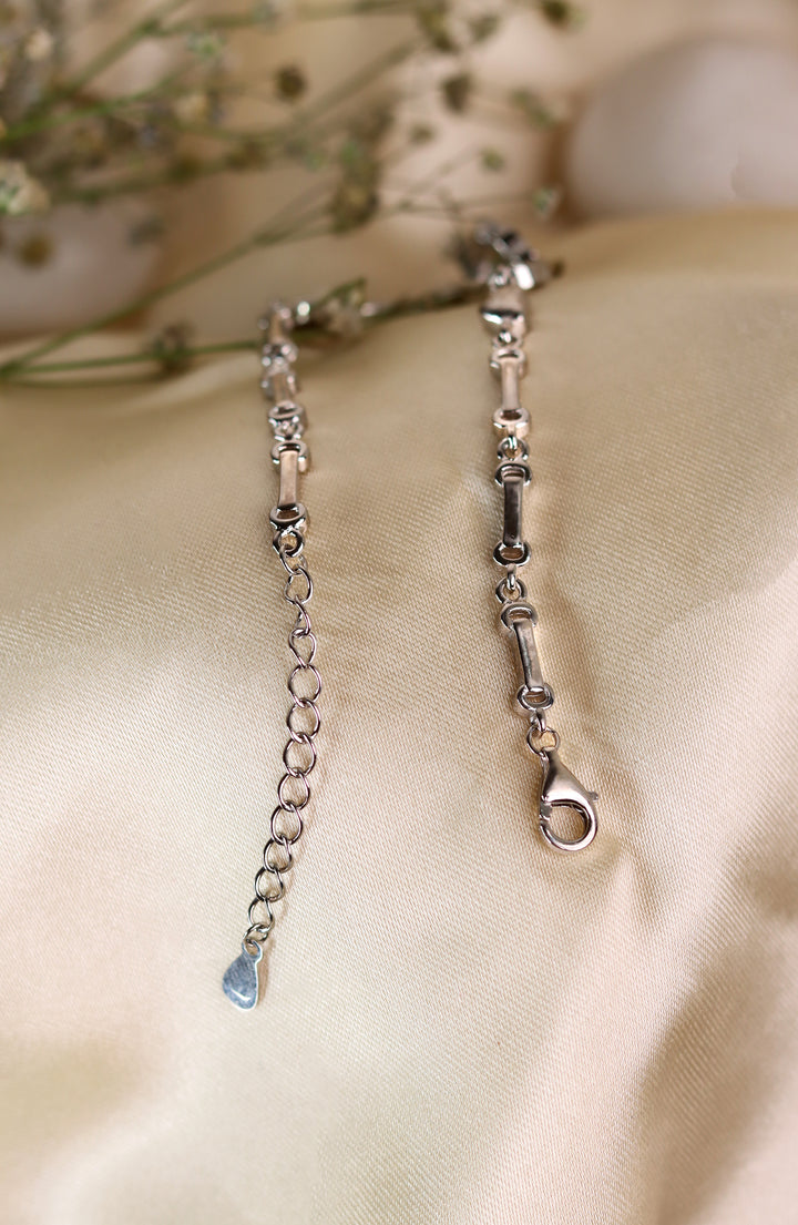 Timeless Heart Women 925 Sterling Silver Bracelet