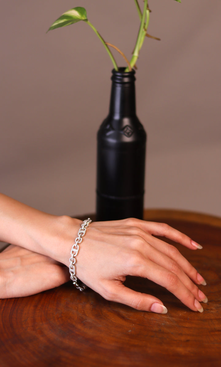 Eternal 925 Sterling Silver Cubic Zirconia Bracelet