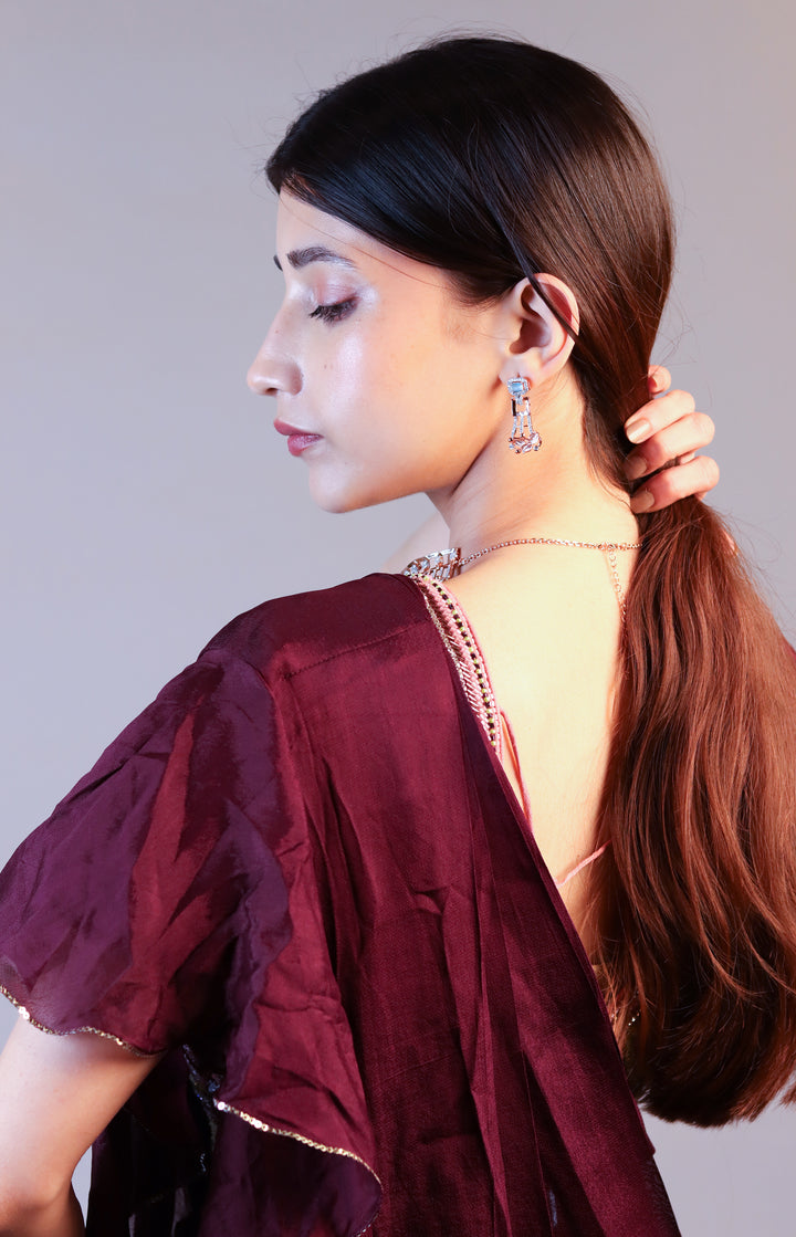 Exquisite Rose Gold 925 Sterling Silver Choker Necklace Set
