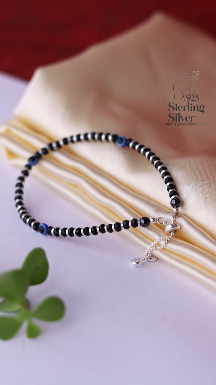 Evil Eye 925 Sterling Silver Nazariya Anklet/Bracelet