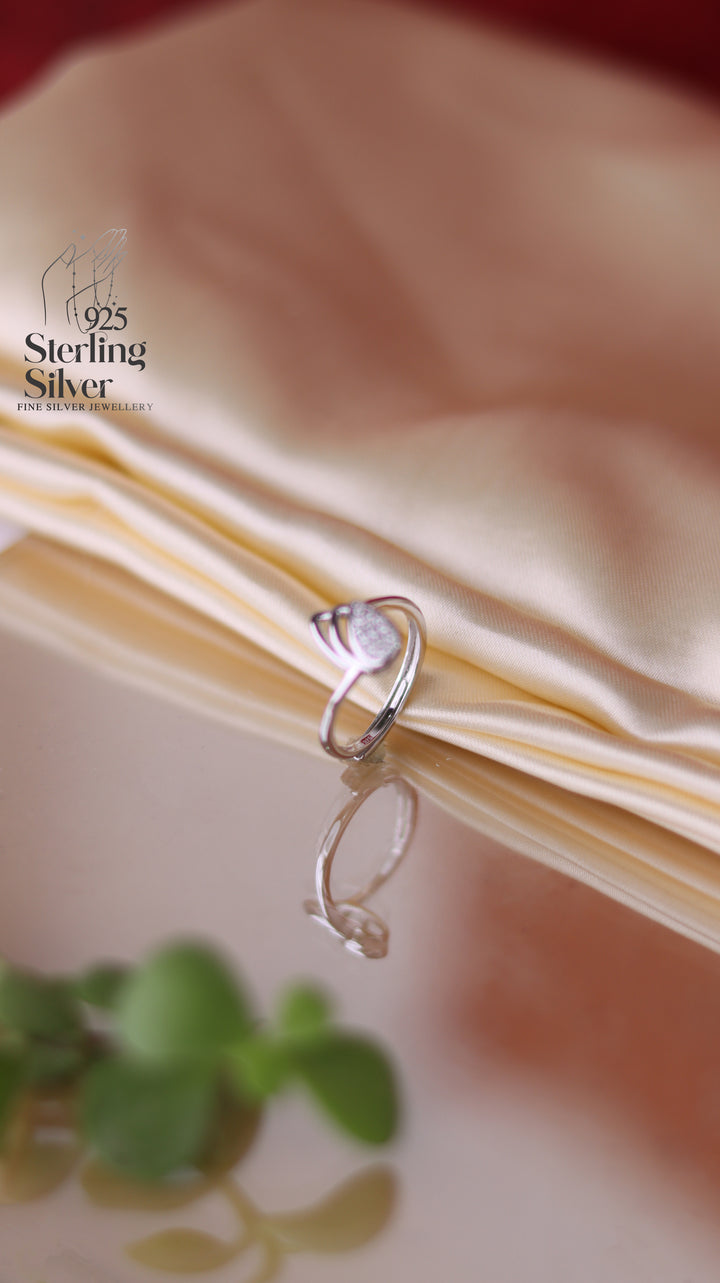 Leafy 925 Sterling Silver Women Ring