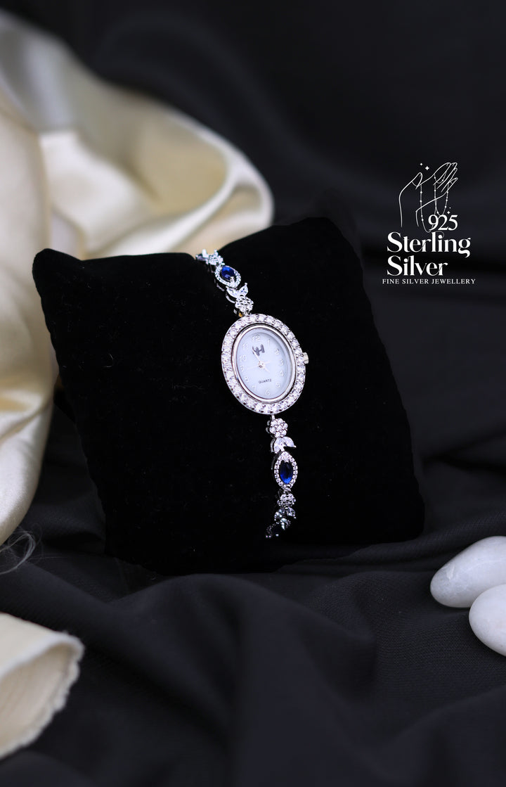 Sleek 925 Sterling Silver Women's Watch