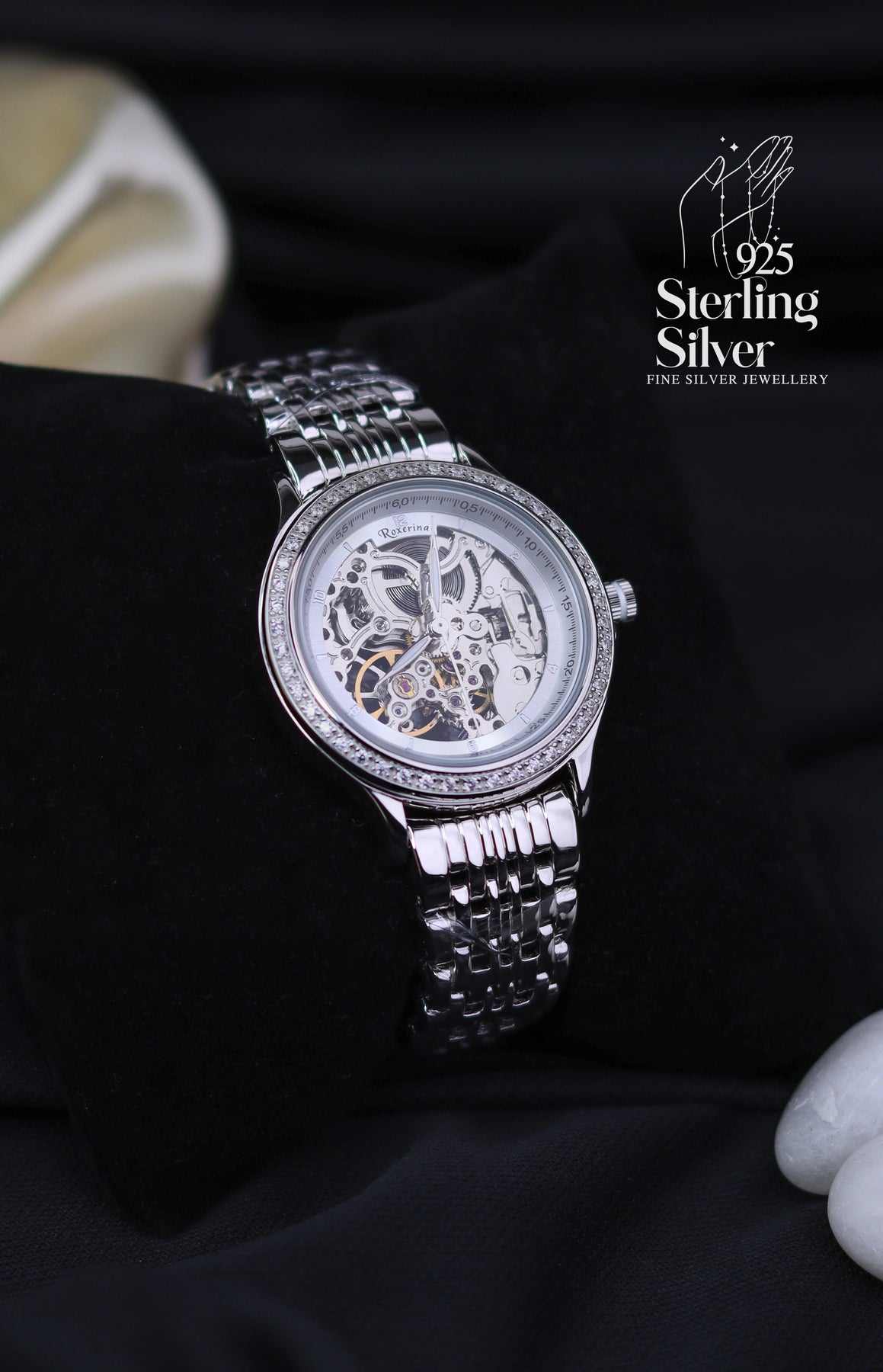 Elegant 925 Sterling Silver Automatic Men's Watch – SilverSense by