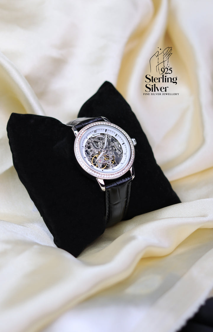Classy 925 Sterling Silver Automatic Watch