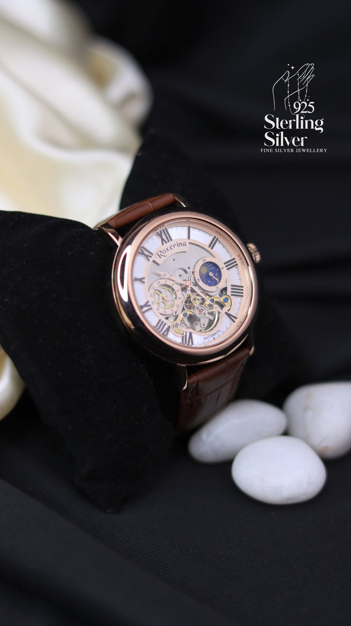 Classy 925 Sterling Silver Automatic Watch