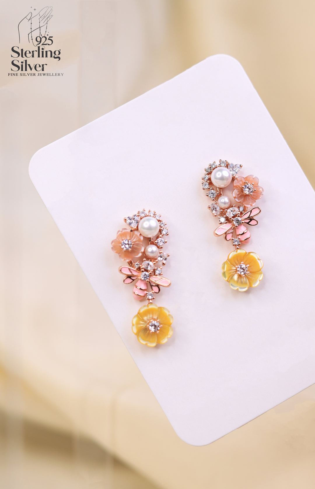 Truly 925 Sterling Silver Pearl Earrings