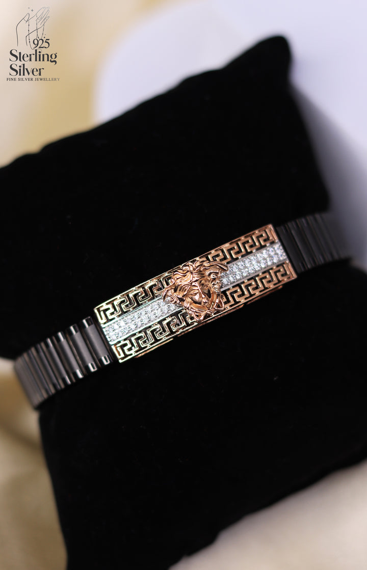 Versace 925 Sterling Silver Rolex Bracelet