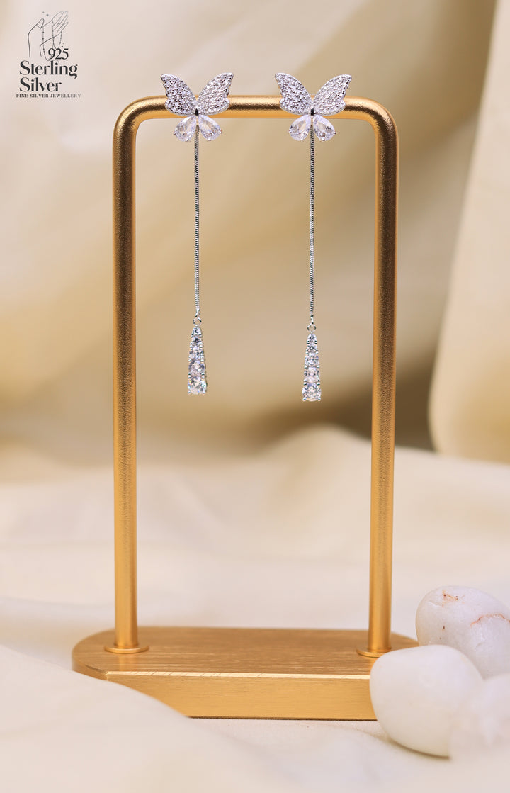 Fluttering Tingle 925 Sterling Silver Earrings