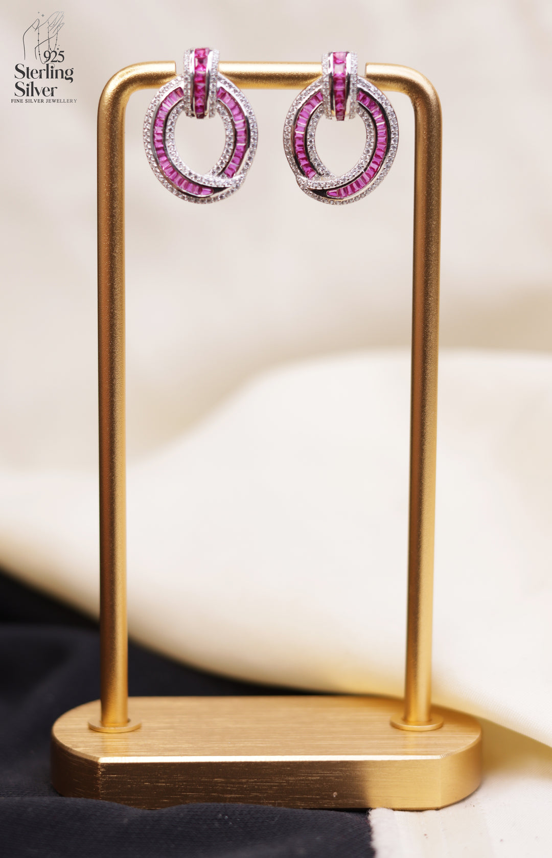 Classy Loops 925 Sterling Silver Earrings